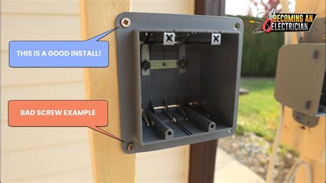 how to install metal gang box|electrical gang box installation.